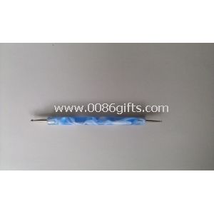 Sliver and Blue nail art dotter Nail Art Tool With Metal Material