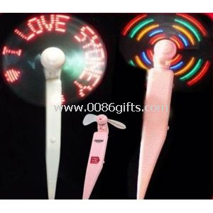 Led fan pen with Click button mechanism for light
