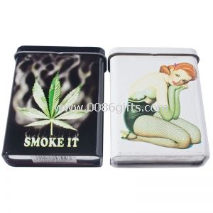Metal Tin Container Of Tobacco