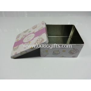 Quadratischer Tin-Boxen für Kaffee / Cookie