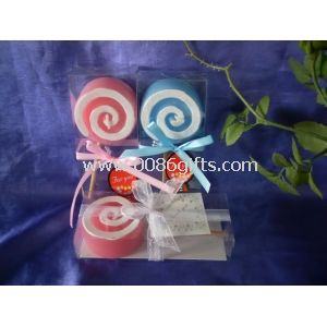 Lollipop design stearinlys