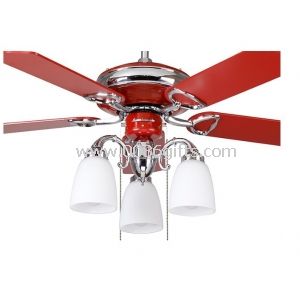 Ventilador de teto ao ar livre luz Kits de energética decorativa vermelha