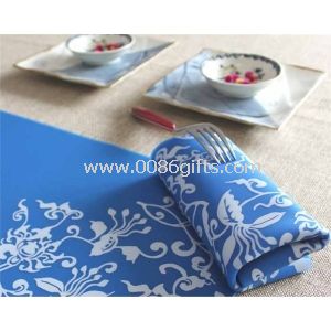 Esteira de mesa cor azul silicone mesa placemats