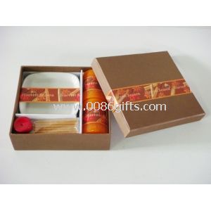 Brown Aromatherapy Pillar Candle Incense Gift Sets