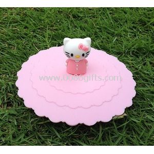 Hello kitty lids nice silicone cup lids