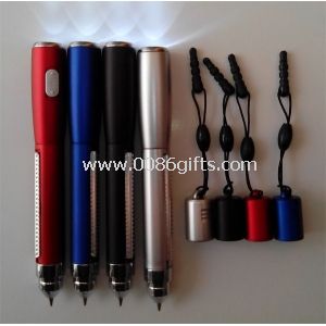 Ball-point Pen with Light and Plug