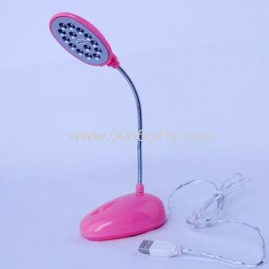 Różowy Led Usb Mini lampa z regulacją flexo szyi