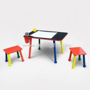 TABLE WITH TWO STOOLS