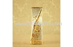Lakberendezési dekoráció galvanizáló arany szögletes nyitó váza