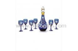 Matrimonio Decrotive decal, dipingere Wine Glass set regalo