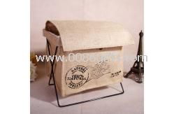 Zakka cotton and linen receive bag