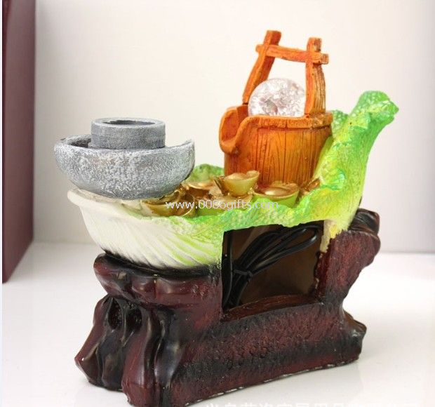 Wheel resin water fountains