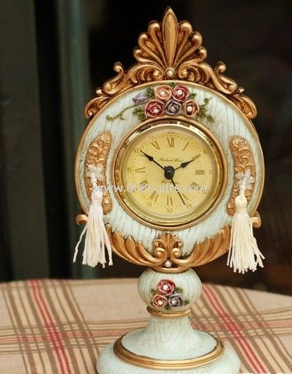 Orologio di carattere europeo di resina Home arredamento articoli orologio orologio Business