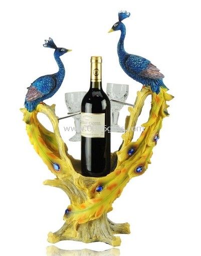 The peacock wine rack