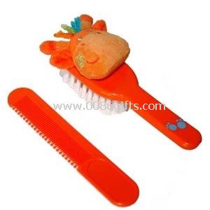 Baby wind curve comb and brush set