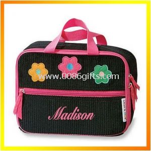 Durable zipper closure 600d polyester insulated lunch bag