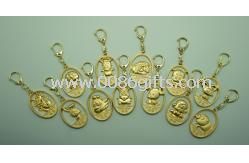 Professional design Zodiac ornament series key wholesale