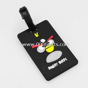 3D soft PVC customized rubber luggage tag