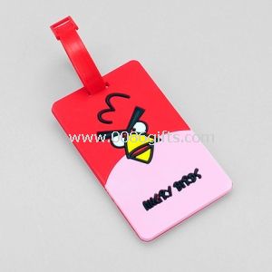 3D soft silicone luggage tag