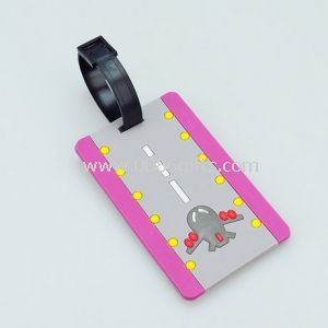 Customized eco-friendly rubber bag tags
