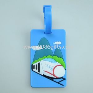 Nuevo diseño encantador suave PVC Luggage Tag