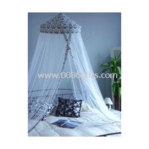 Black and white printed canvas top Double Mosquito Nets
