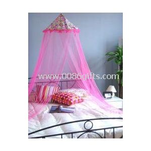 ناموسية سرير مزدوج مع شبكة الحبال حول الحلبة