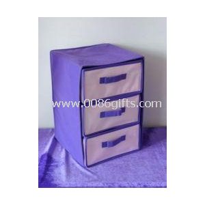 Caixa de armazenamento não-tecido com camadas de tecido 3
