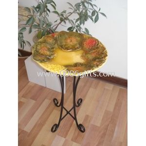 Resina decorativa / cerâmica birdbaths e alimentadores