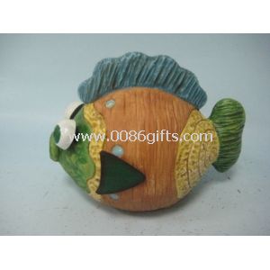 Fish shape poly resin material Garden Animal Statues sculptures