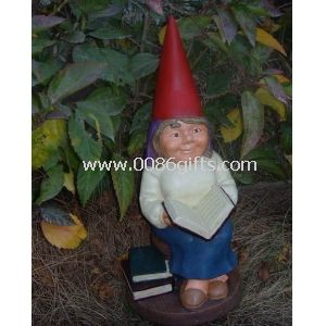 Gnomi divertenti del giardino / gnome con piantatore poliresina