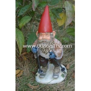 Polyresin gnome ogród ozdoba