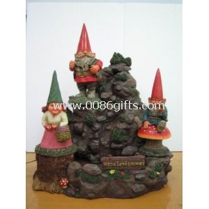 Polyresin liten Funny hage Gnomes setter hage dekorasjon