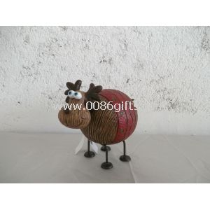 Mucca in ceramica religiosa giardino statue di animali