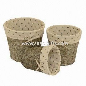 Corda de milho, cestas de armazenamento de Eco-friendly