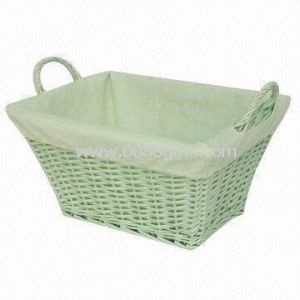 Willow Basket with Fabric