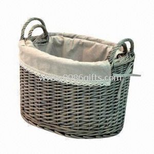 Willow Laundry Basket with double handle