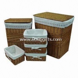 Willow Storage Picnic Basket in Various Colors/Styles