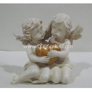 Collectible Figurines do anjo com asas para batizado incomuns presentes