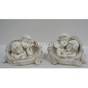 Sitio de hadas figuritas coleccionables de Angel para las decoraciones caseras