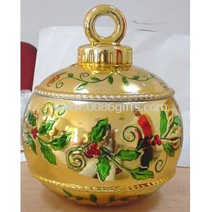 Novelty gold bombonne Ceramic Cookie Jars