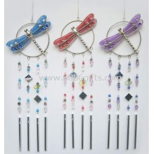 Wind chimes stained glass Decorative Garden Stakes