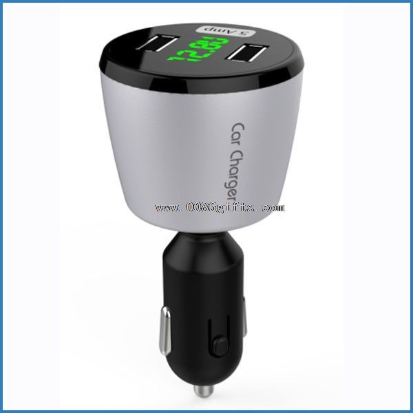 4 in 1 USB Car Charger with voltmeter