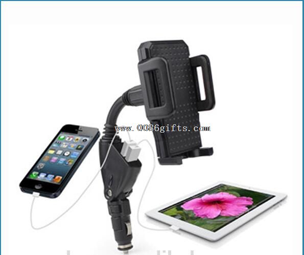 5V 3.1A dual USB car charger mobile phone holder