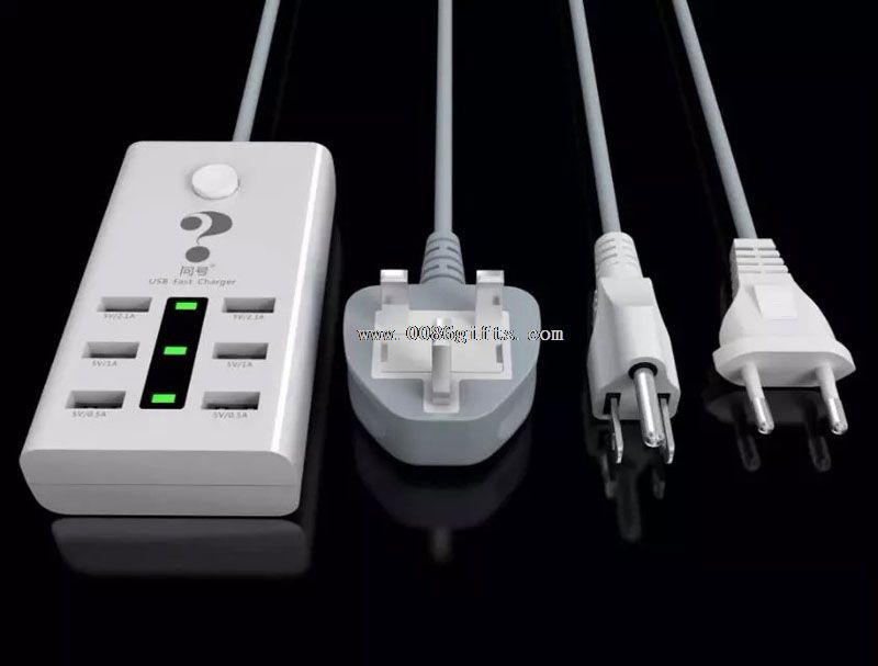 سوکت شارژر سریع 6Ports