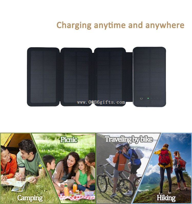 6W hordozható Solar Power Bank 10000mah