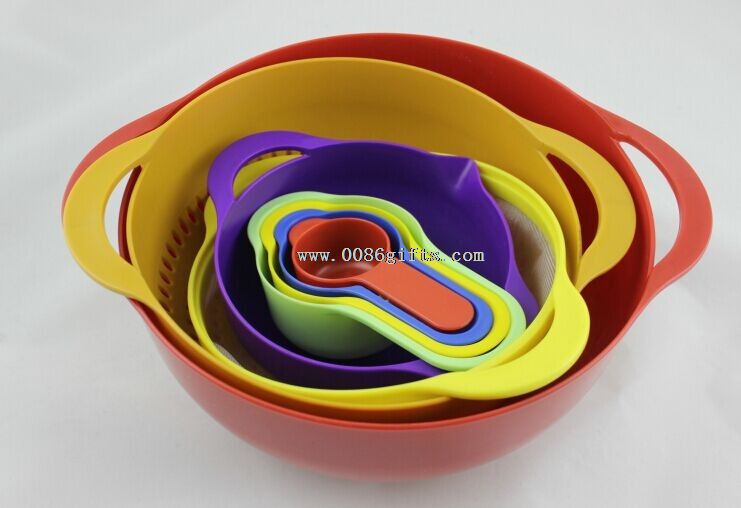 8 pieces bowl Plastic Bowl Set