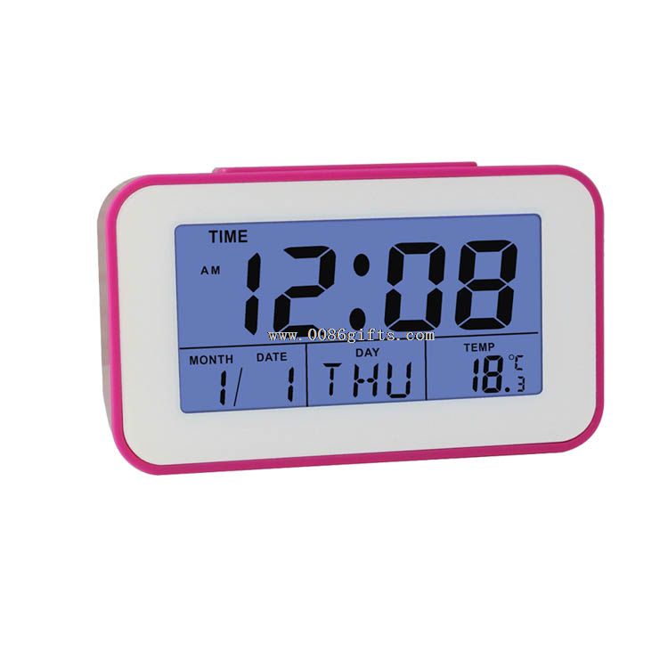 Jam alarm kalender Thermometer