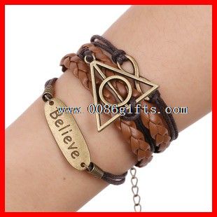 Believe Engraved Metal Bracelet