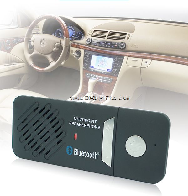 Bluetooth car kit with sunvisor clip